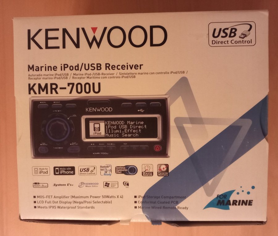 Kenwood KMR-700U - Helt ny