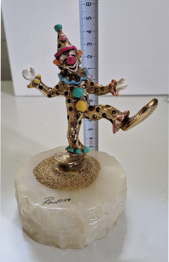 Ron Lee Clown Figur Vintage!! Dancing Clown On marble base.