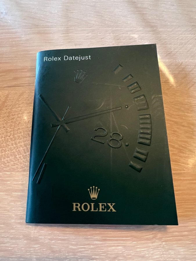 Rolex manual til datejust