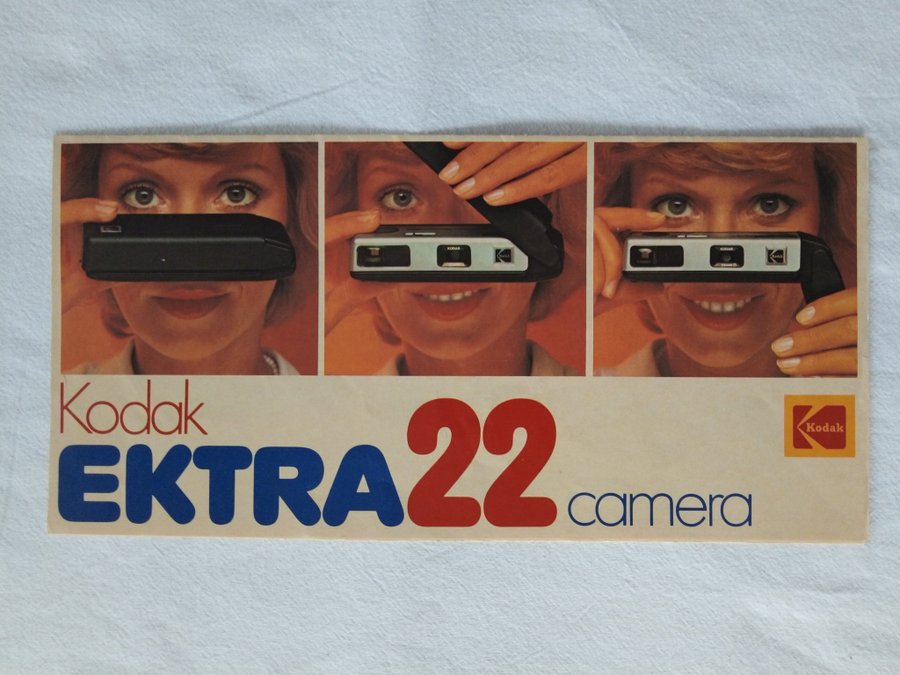 Bruksanvisning Kodak Ektra 22 Kamera Camera Instruction 1979 instruktionsbok