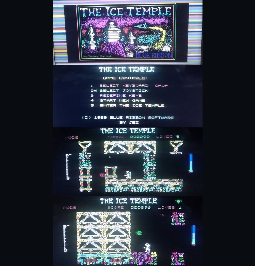 The Ice Temple (Blue Ribbon) ->TESTAD<- Commodore 64 / C64 Spel