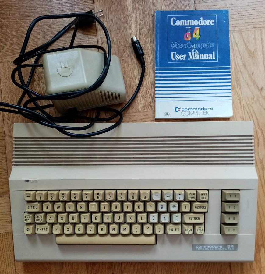 Commodore C64 serNo 294706 - Made in W-Germany + PSU