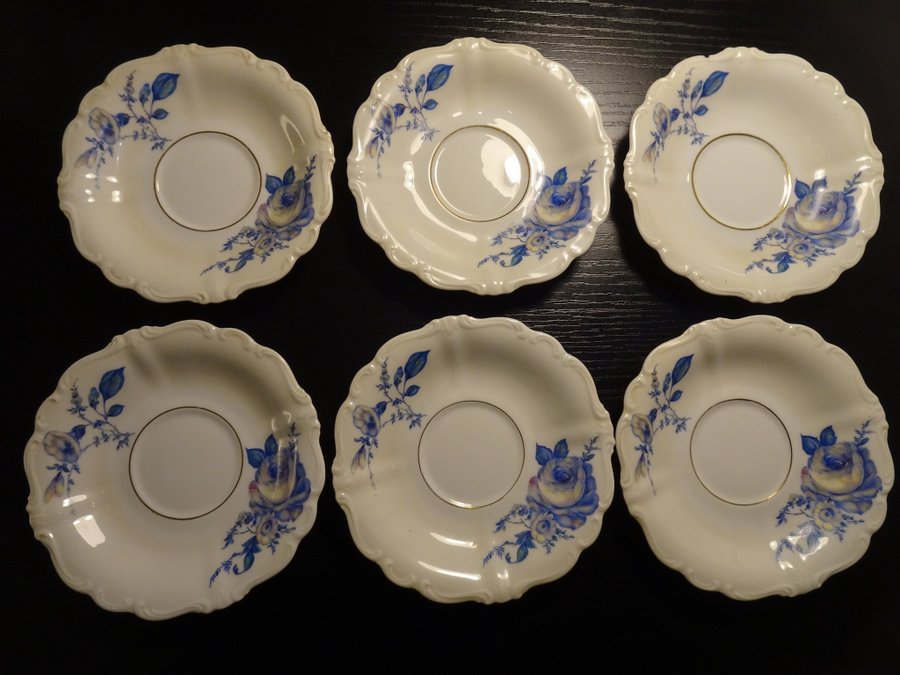 Rosenthal Pompadour Kaffeservis 6 fat, 6 muggar, 1 kanna, 1 sockerskål.