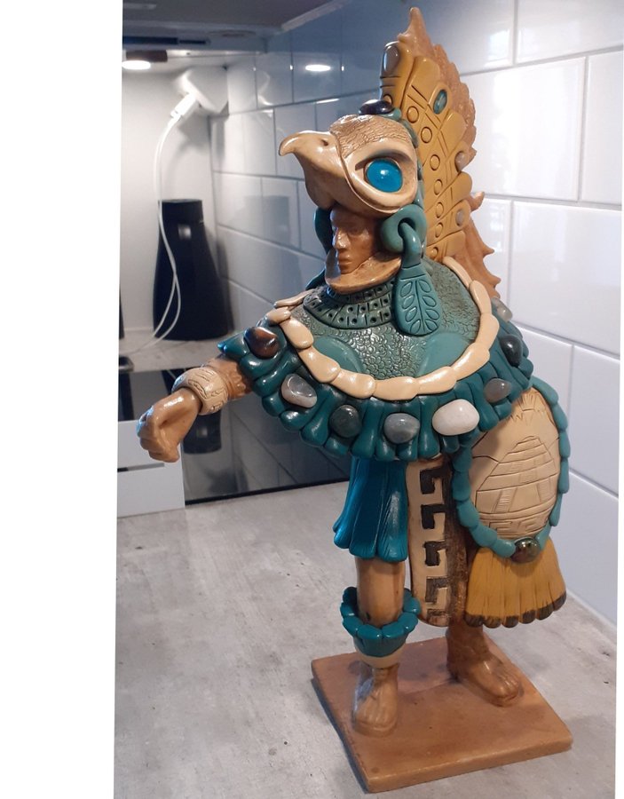 Staty Aztec Indian krigare Mexico