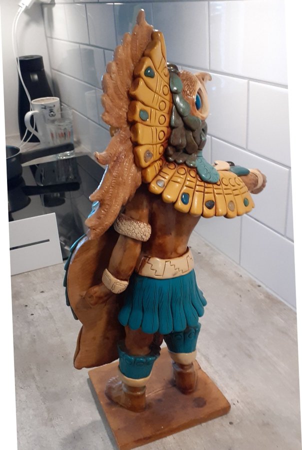 Staty Aztec Indian krigare Mexico