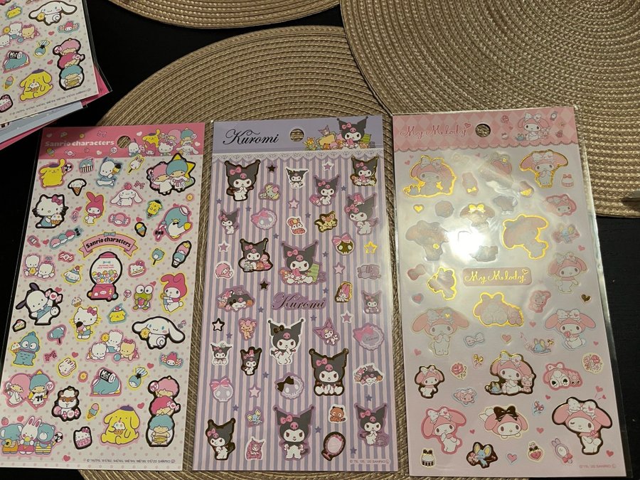 Sanrio Stickers - Kuromi, My Melody  Sanrio Characters