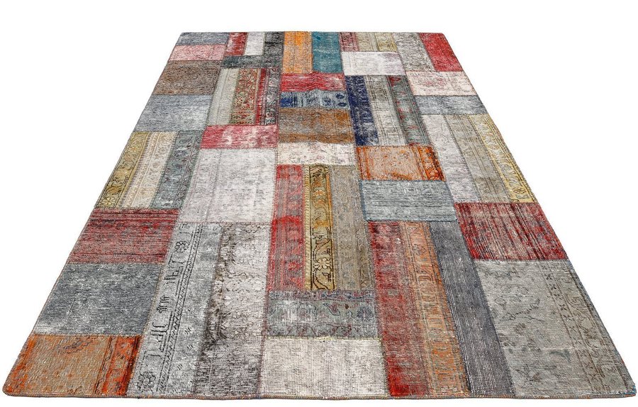 Carpet patchwork, ca 248x169 cm