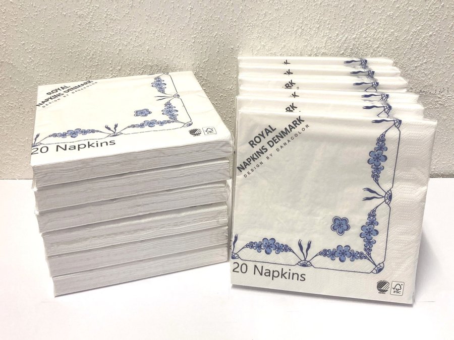 12 packs of EMPIRE Lunch napkins 33cm 3ply Royal Copenhagen