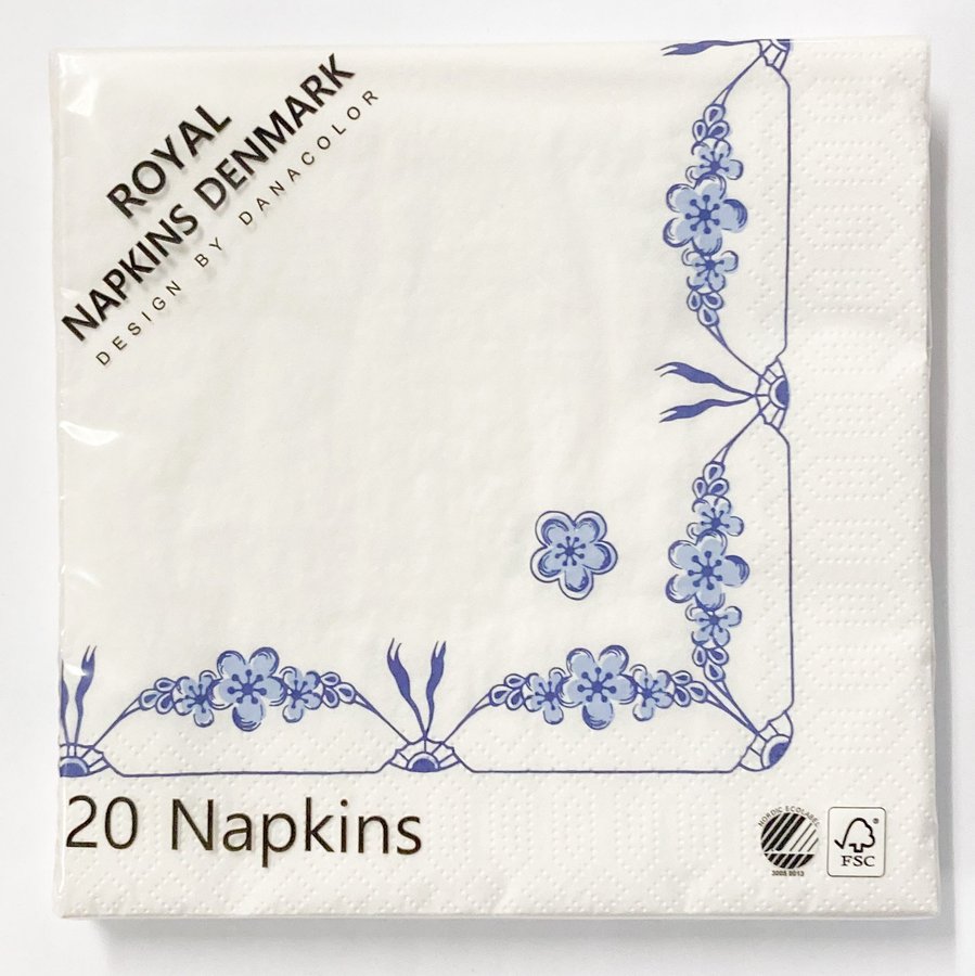 12 packs of EMPIRE Lunch napkins 33cm 3ply Royal Copenhagen