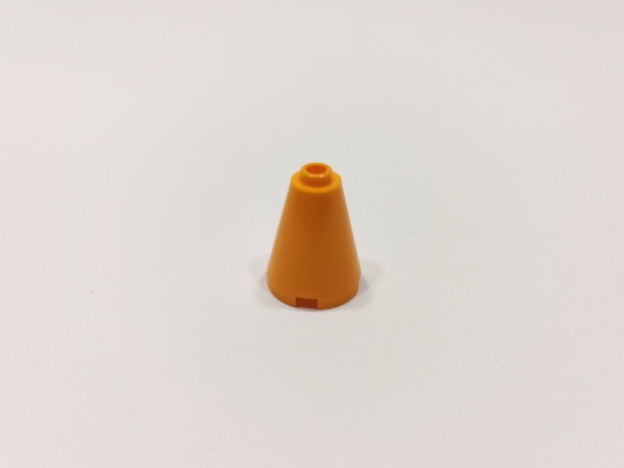 Lego - rund - konad - 2x2 - open stud - part 3942 - orange