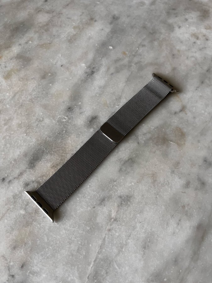 Original Apple Watch Milanese Loop Silver Armband, 45 mm, one size