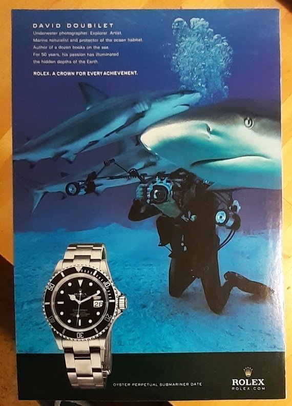 Rolex Submariner USA tidnings annons från 2008