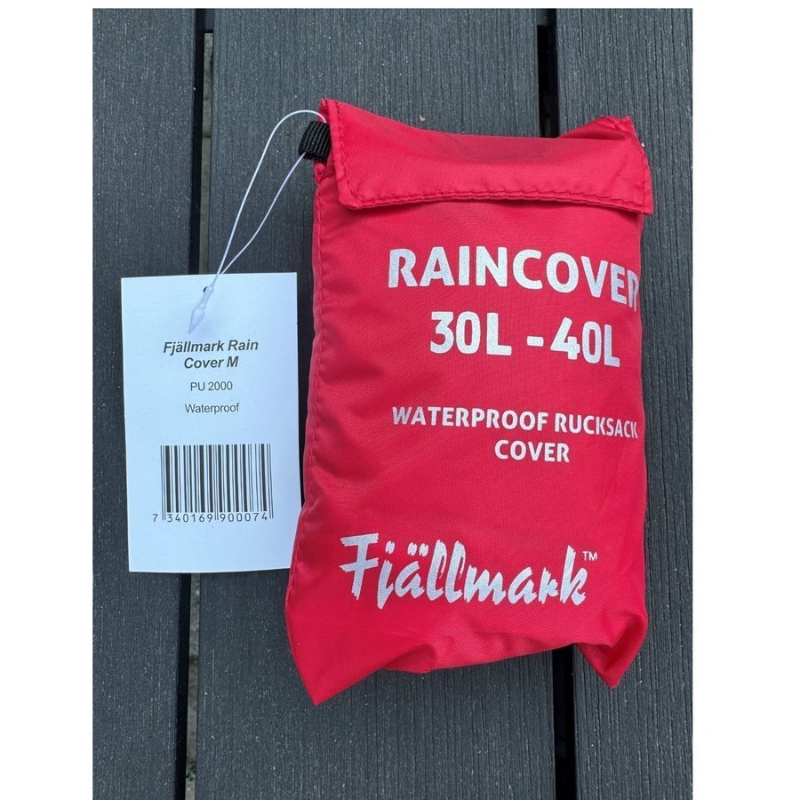 Helt nytt Fjällmark Regnskydd för Ryggsäck 30-40L (storlek Medium)