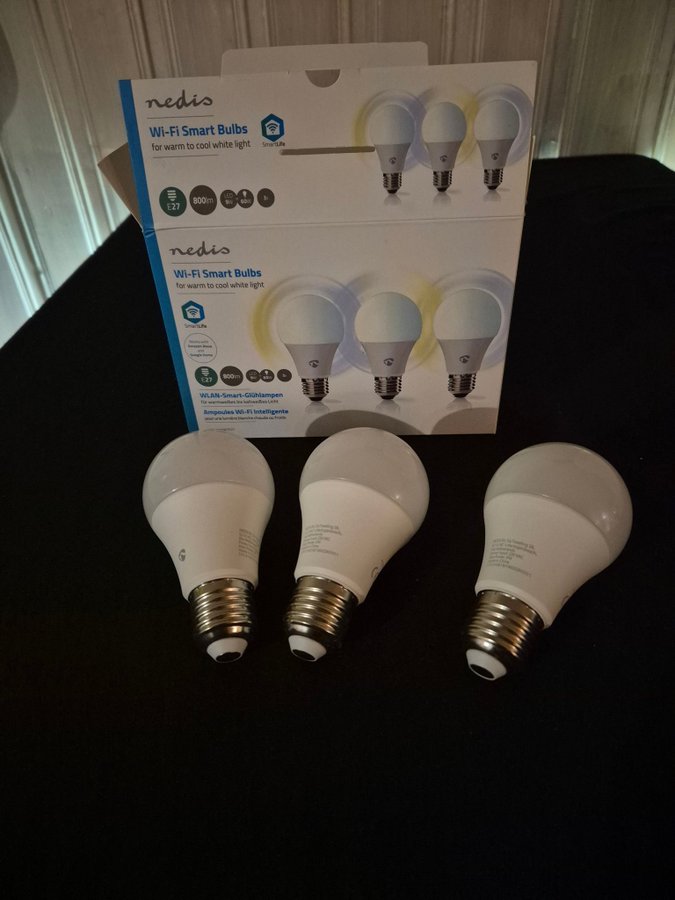 Nedis SmartLife E27 LED-Lampor 3 pack