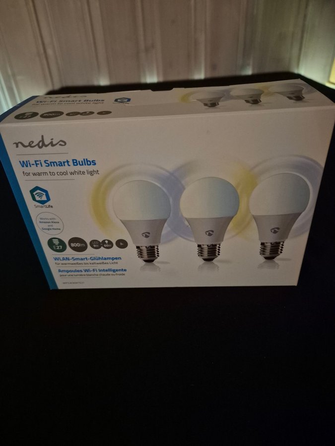 Nedis SmartLife E27 LED-Lampor 3 pack