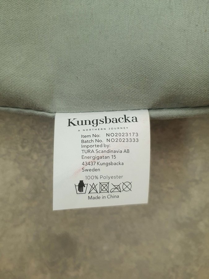 Kungsbacka kasse/ axelväska småblommig grön