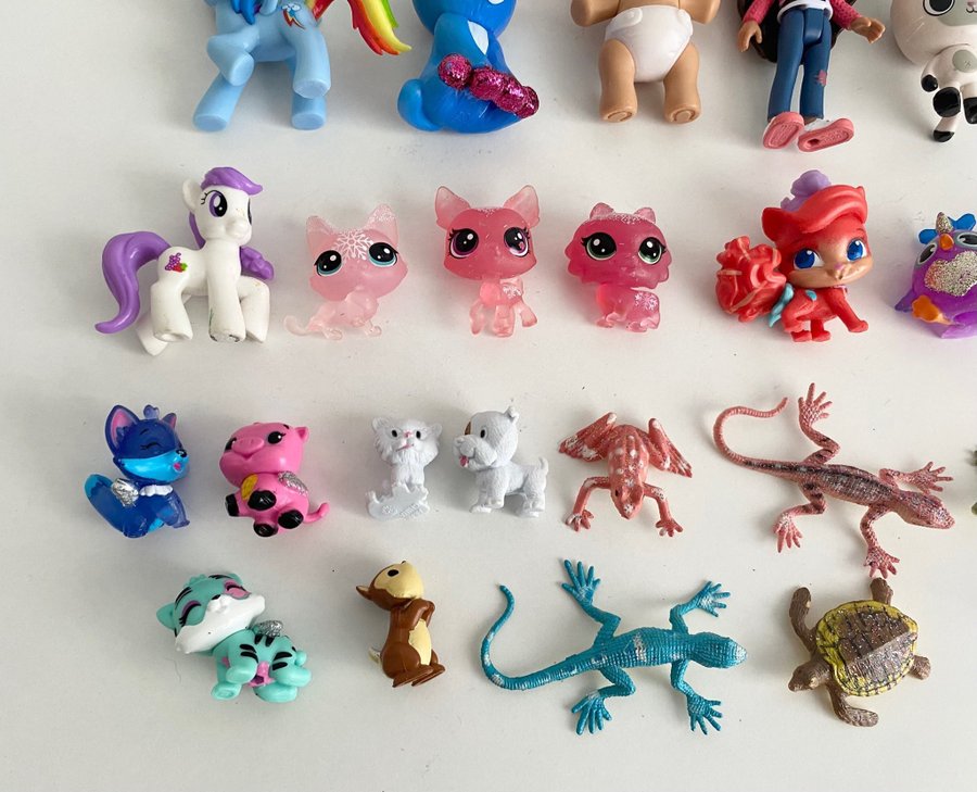 29 leksaksfigurer, Gabby, my little pony, hatchimals mm