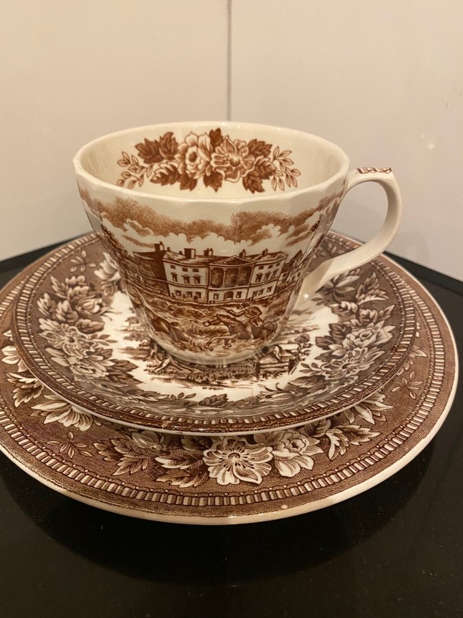 K Aynsley  co Ltd Ironstone English Heritage Kaffekopp med fat och assiett