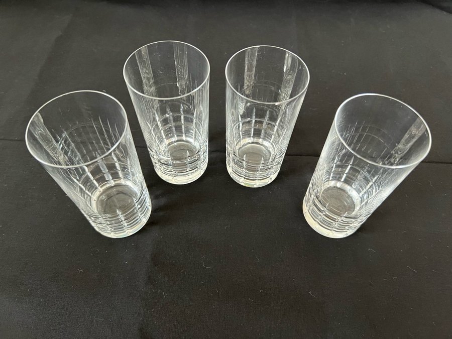 4 st Vintage Kosta Boda City Grogg glas.