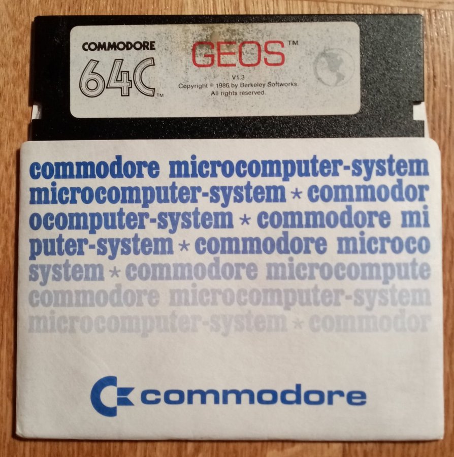 GEOS V1.3 (Berkeley Softworks) + Quantum Link Version 4 - Disk ->TESTAD<- C64