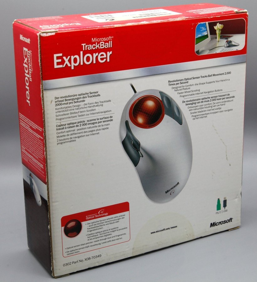 Microsoft Trackball Explorer oöppnad!