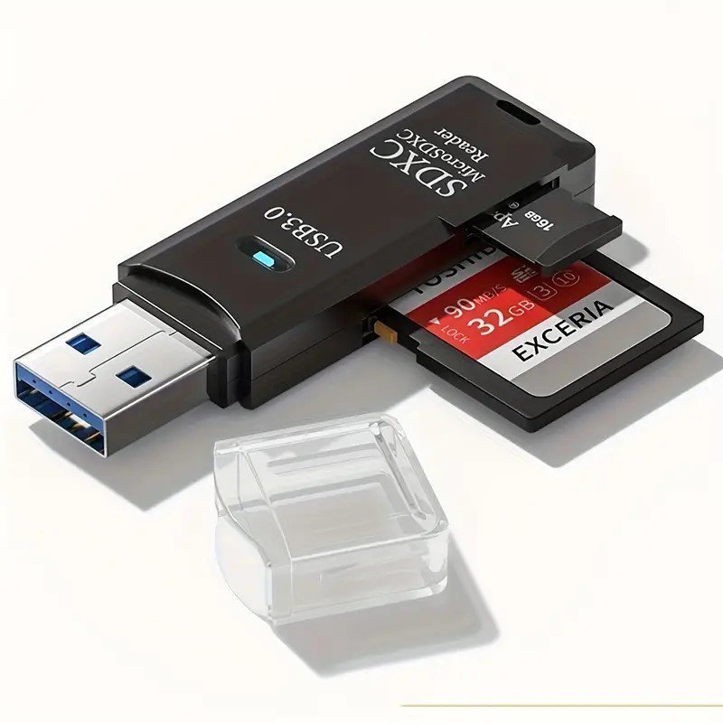 USB 3.0 SDXC MicroSDXC kortläsare