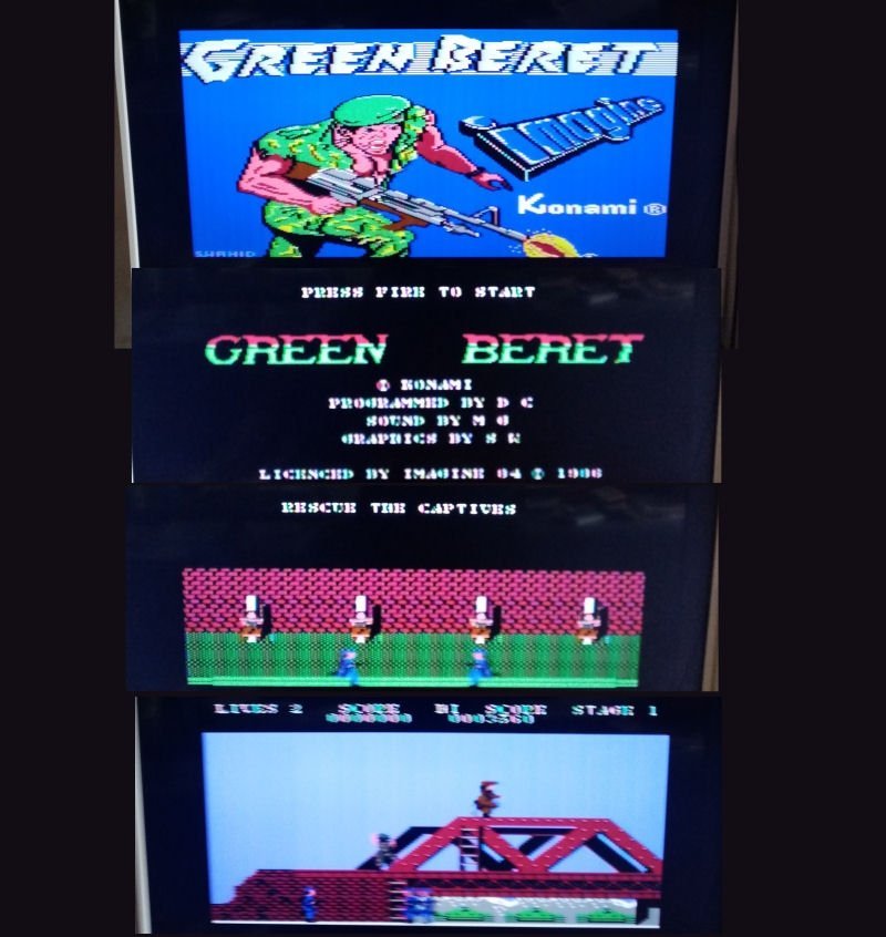 Green Beret (The Hit Squad - Konami) ->TESTAD<- Commodore 64 / C64 Spel