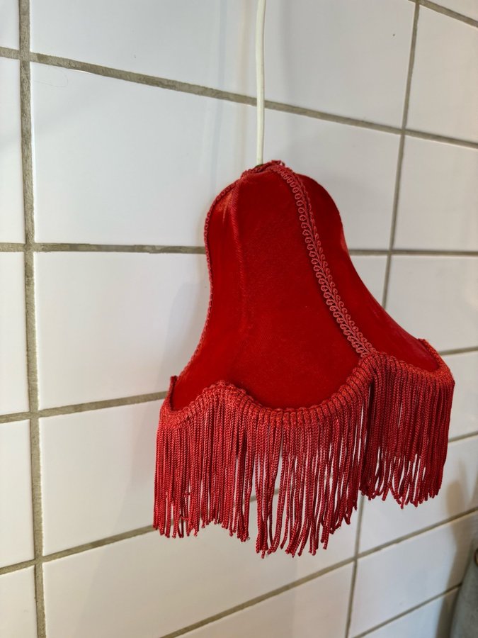 Vintage Fönsterlampa med fransar 60/70-tal