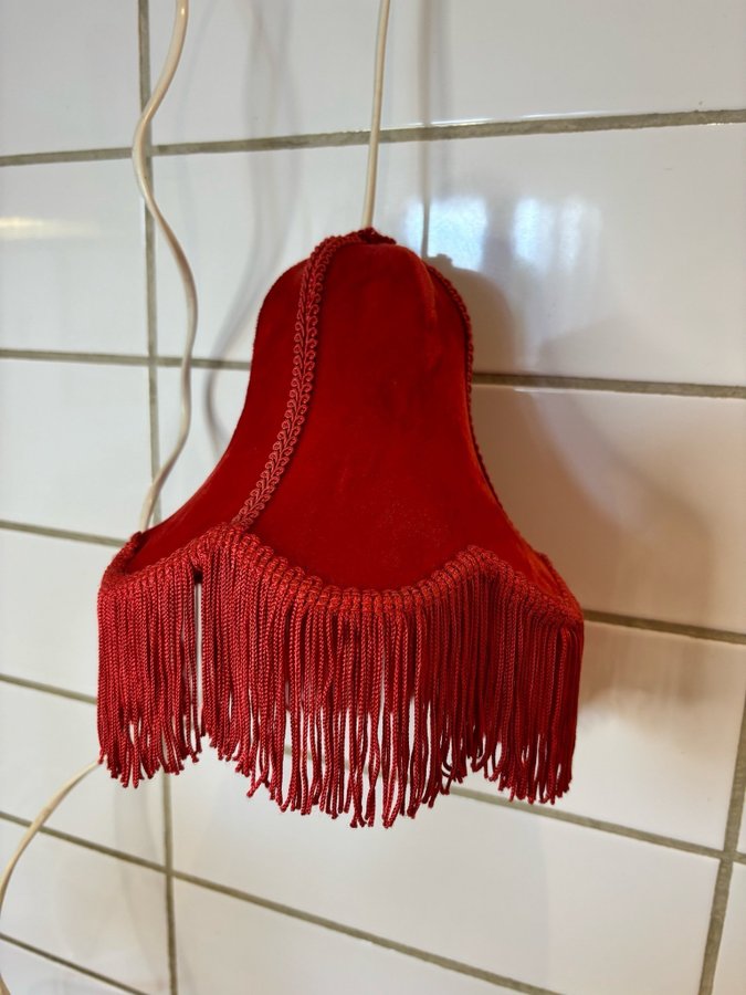 Vintage Fönsterlampa med fransar 60/70-tal