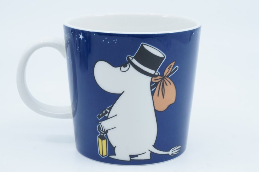 Muminmugg Muminpappa mörk blå / Moomin Mug Moominpappa