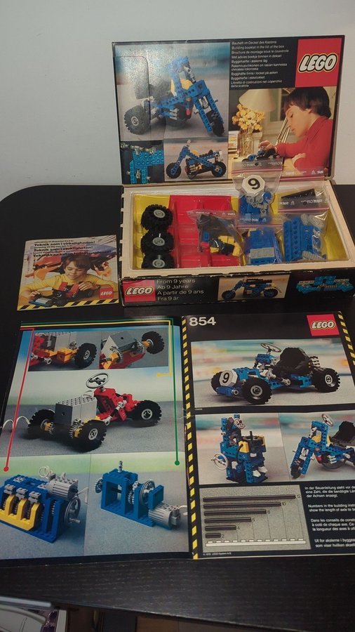 LEGO 854 - Go-Kart, från 1978, komplett  fint skick!