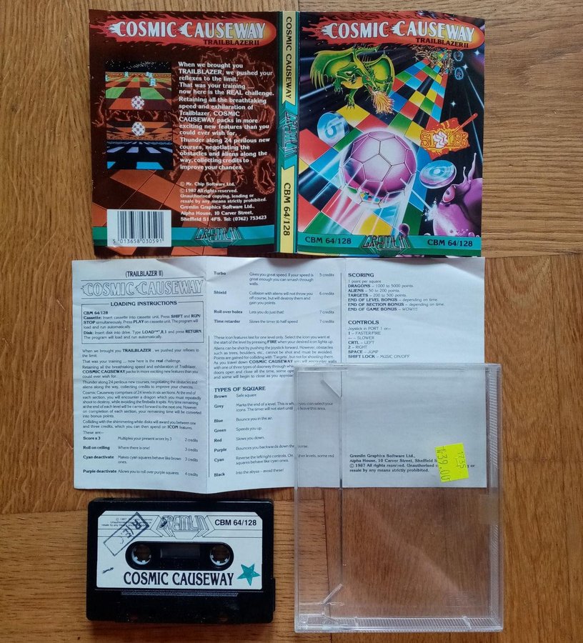 Cosmic Causeway - Trailblazer II (Gremlin Graphics) - Commodore 64/C64 Spel