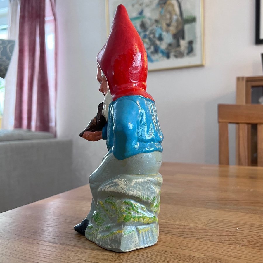 Tomte Terrakotta Gräfenroda DDR Tyskland 25 cm