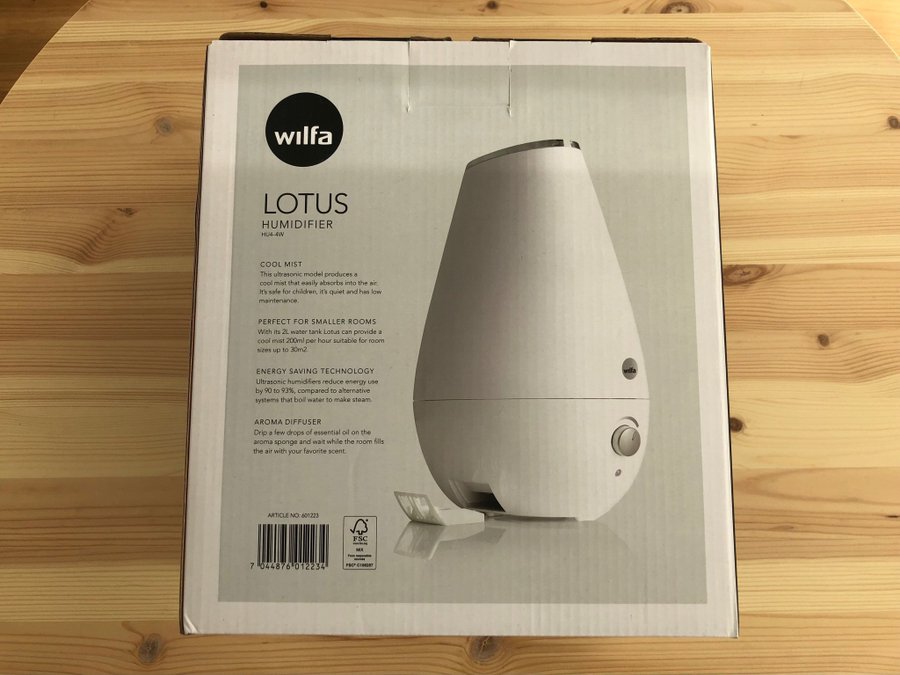 Wilfa luftfuktare Lotus HU4-4W