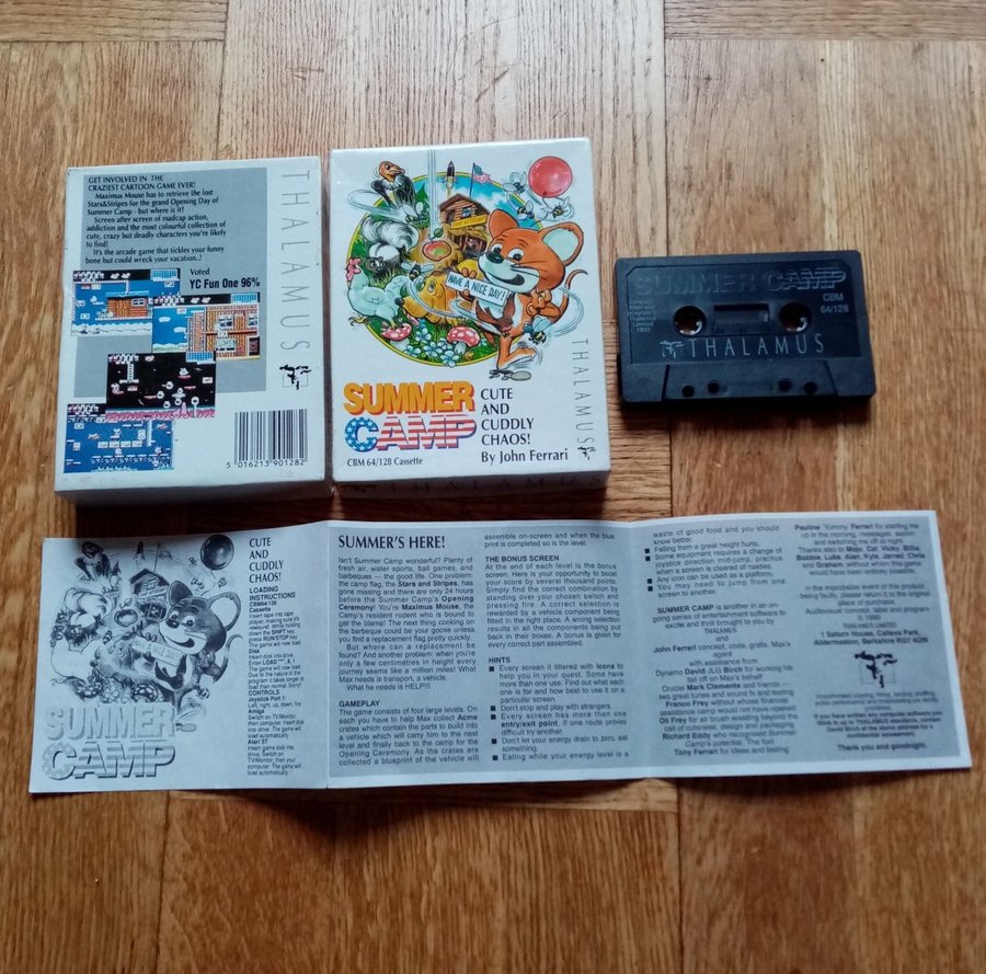 Summer Camp (Thalamus) ->TESTAD<- Commodore 64 / C64 Spel