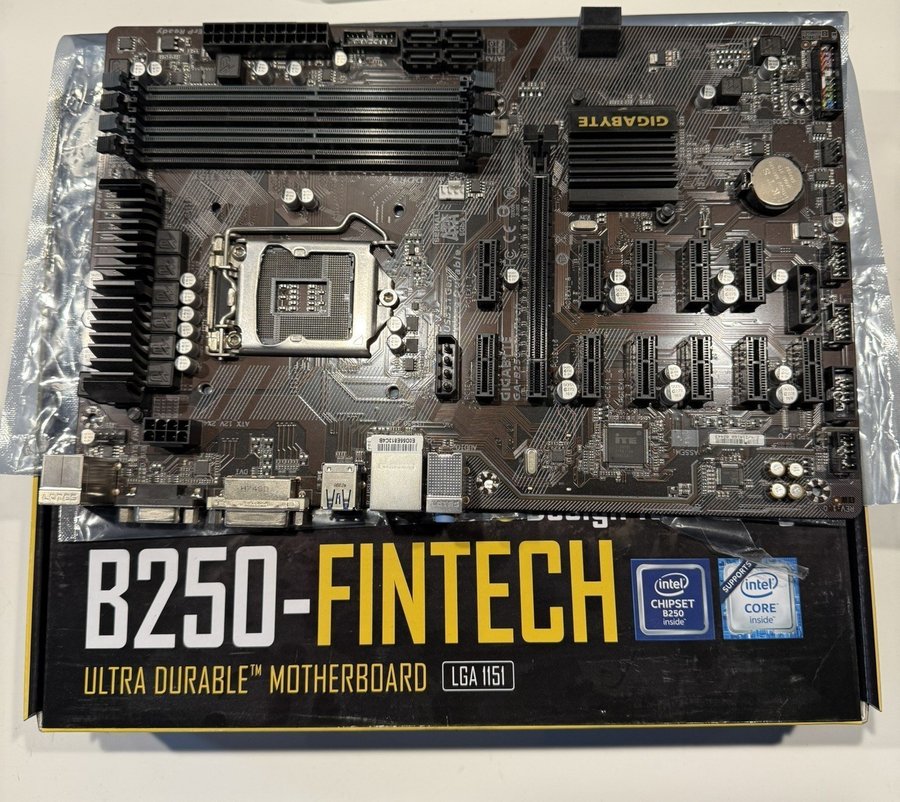 Gigabyte GA-B250-FinTech Moderkort LGA 1151