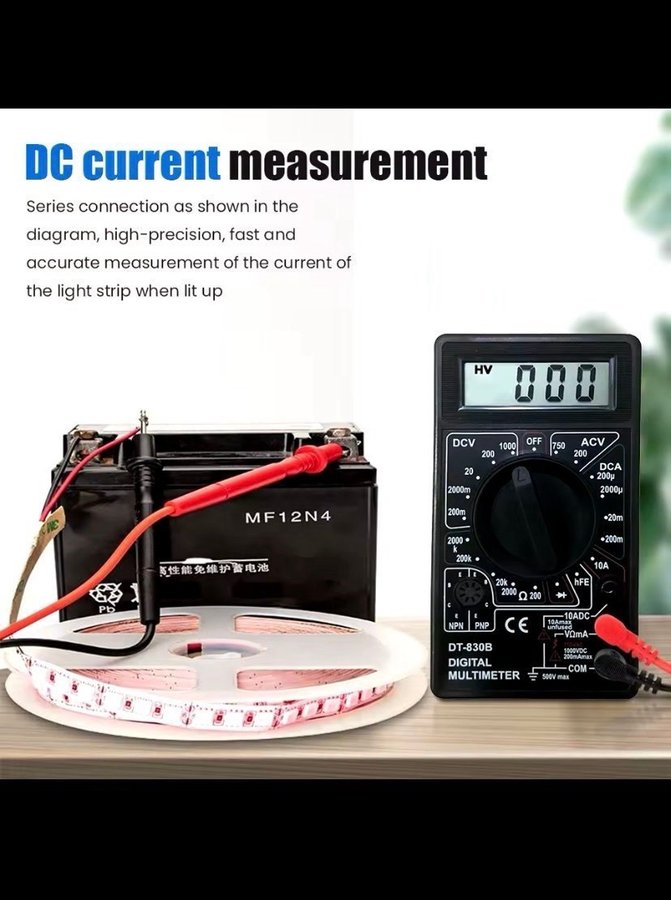 Digital multimeter DT-830B NYTT