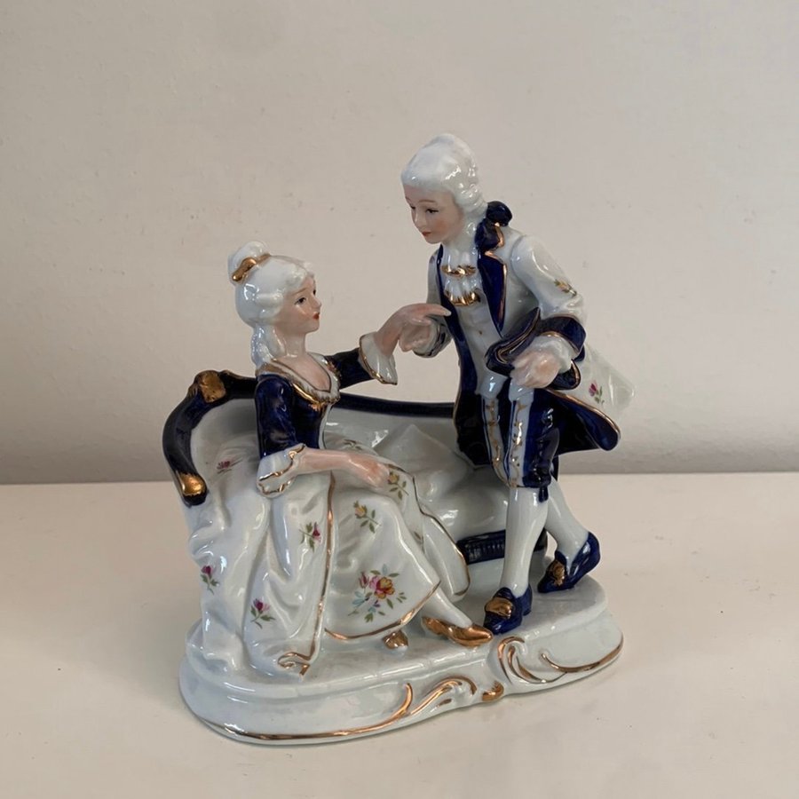 Vintage FIGURIN, porslin, Royal Heidelberg, Tyskland 1900-tal