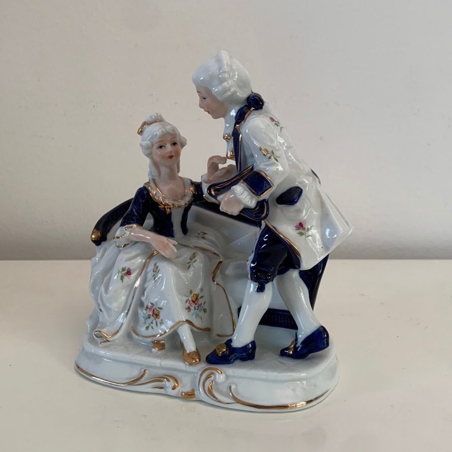 Vintage FIGURIN, porslin, Royal Heidelberg, Tyskland 1900-tal