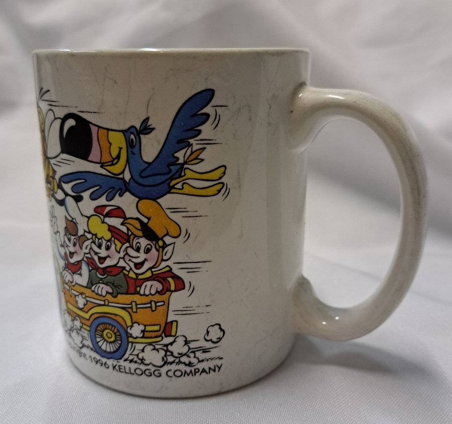 Vintage 1996 Kellogs and friends Bike Mugg Ceramic Coffee Mug