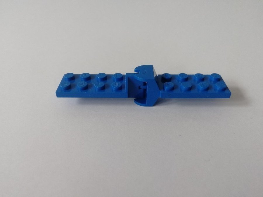 Lego - hinge - ledad - plate - 2x4 - part 3640c01 - blå