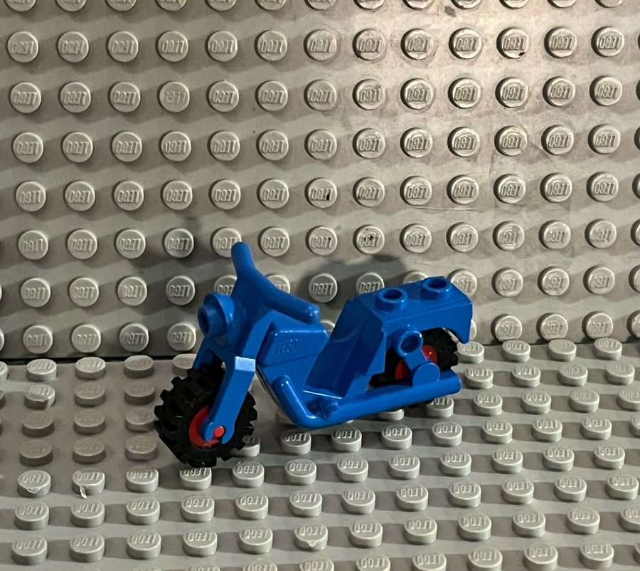 LEGO blå motorcykel