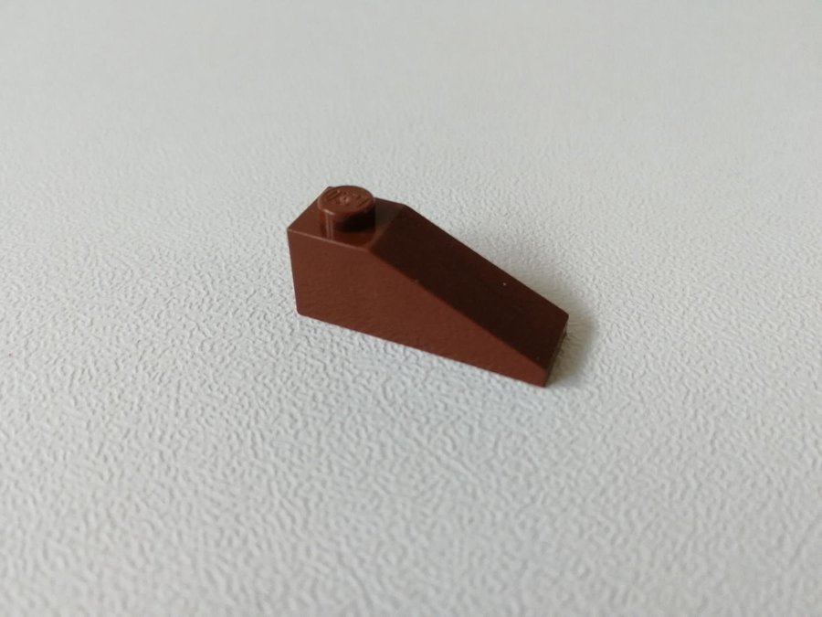 Lego - sned - slope - 3x1 33 - part 4286 - brun (reddish)