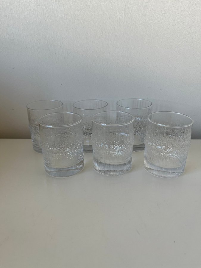 NIVA IITTALA 6 GLAS TAPIO WIRKKALA