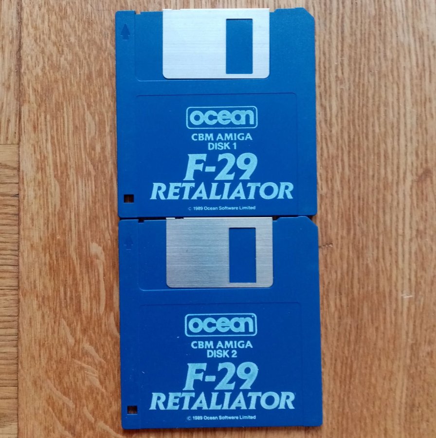 F-29 Retaliator (Ocean Software) - AMIGA - 2 x Lös Disk