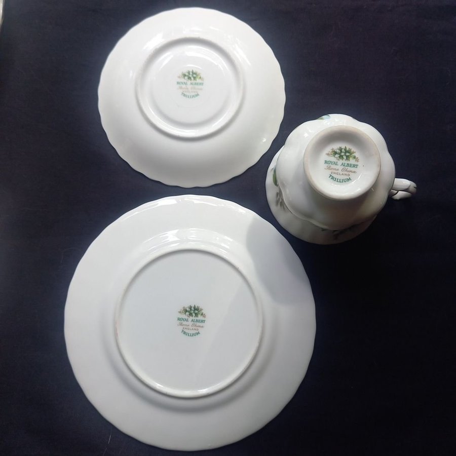 ROYAL ALBERT TRILLIUM Bone China England