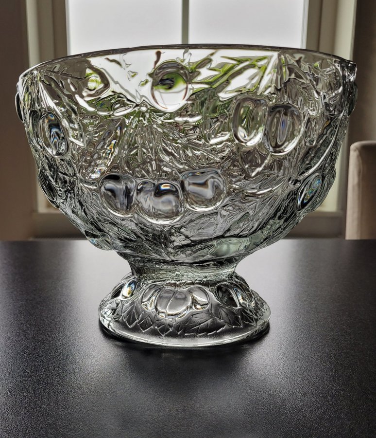 Bohemia Crystal, Josef Inwald, for Barolac, Skål, Bowl, 1940-tal Czech Glass