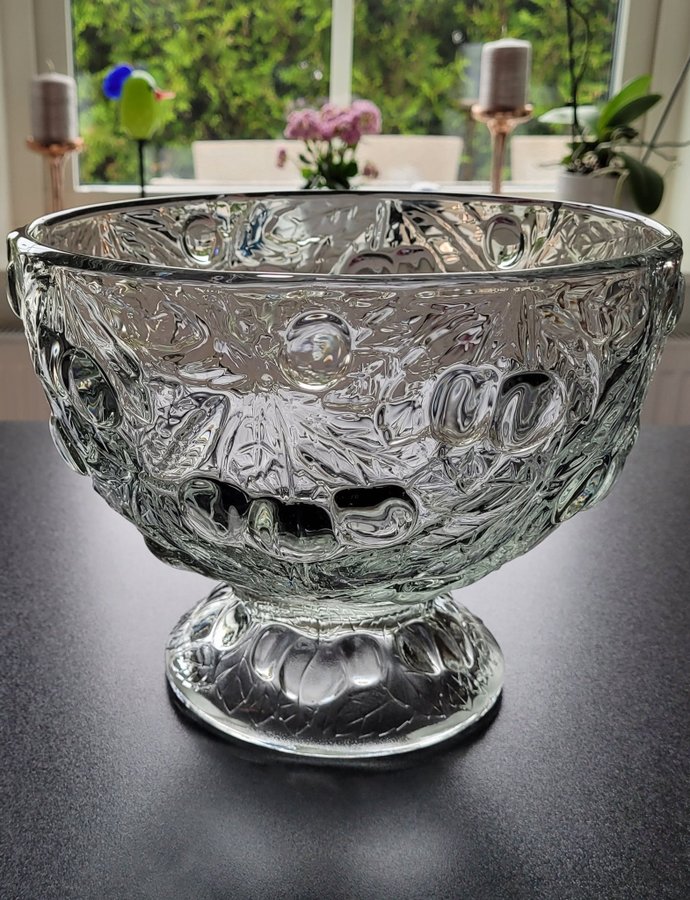 Bohemia Crystal, Josef Inwald, for Barolac, Skål, Bowl, 1940-tal Czech Glass