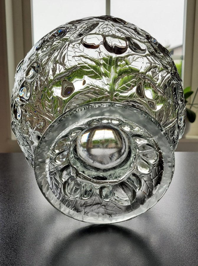 Bohemia Crystal, Josef Inwald, for Barolac, Skål, Bowl, 1940-tal Czech Glass