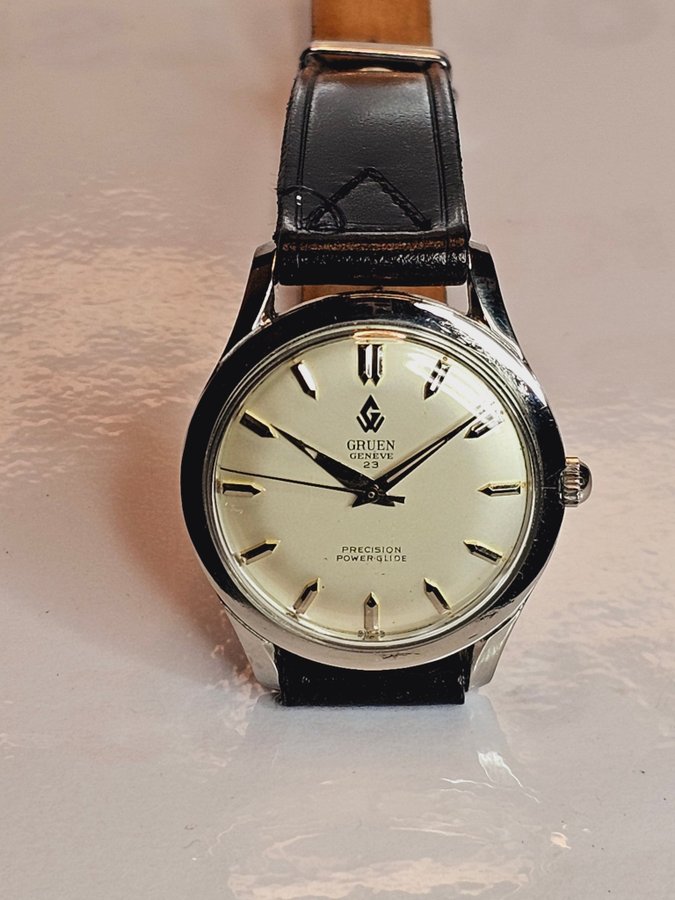 GRUEN Geneve 23Precision powerglide Herrur 1950/60-tal